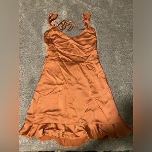 Blush Silk Mini Dress - Abercrombie